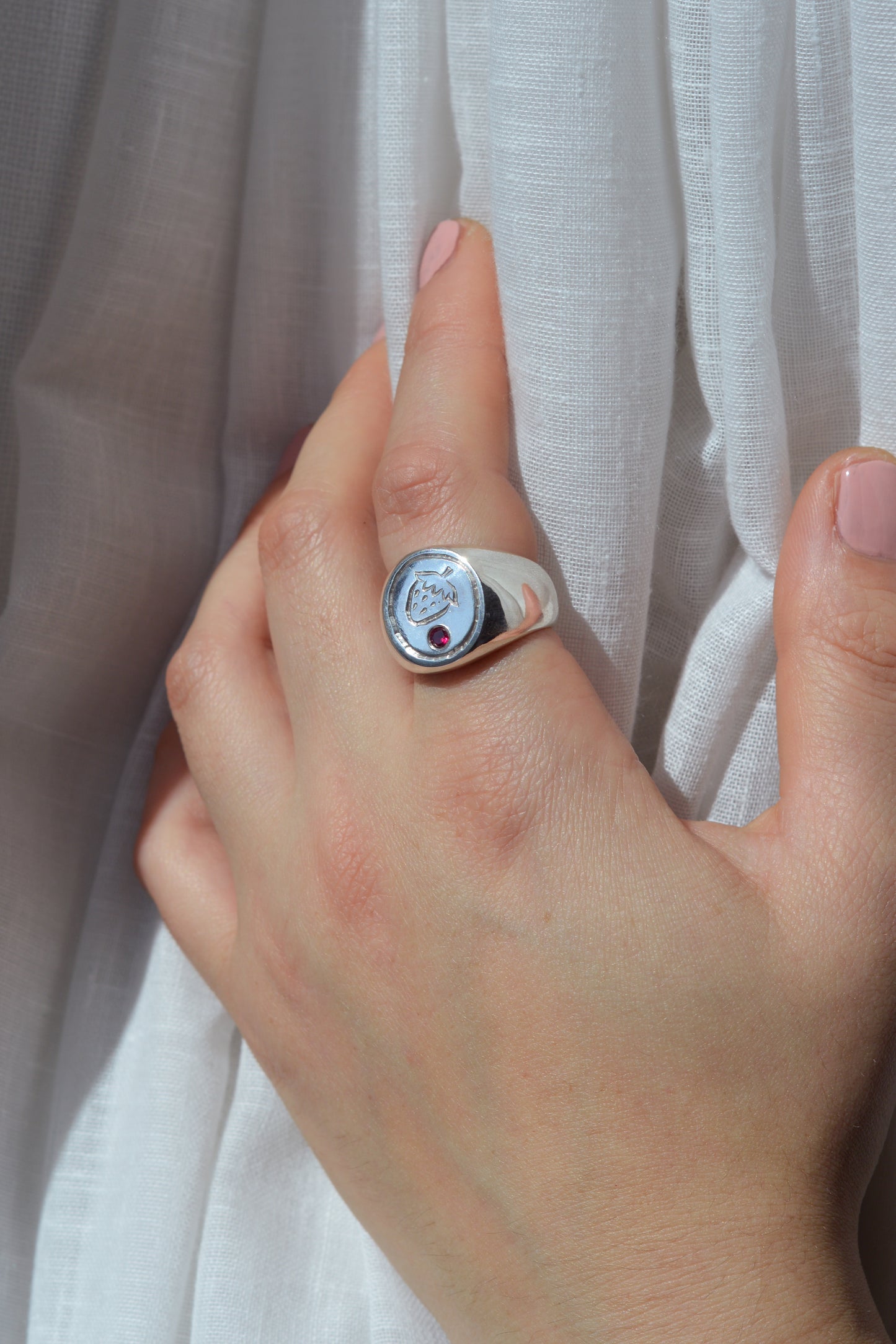 Strawberry Signet Ring