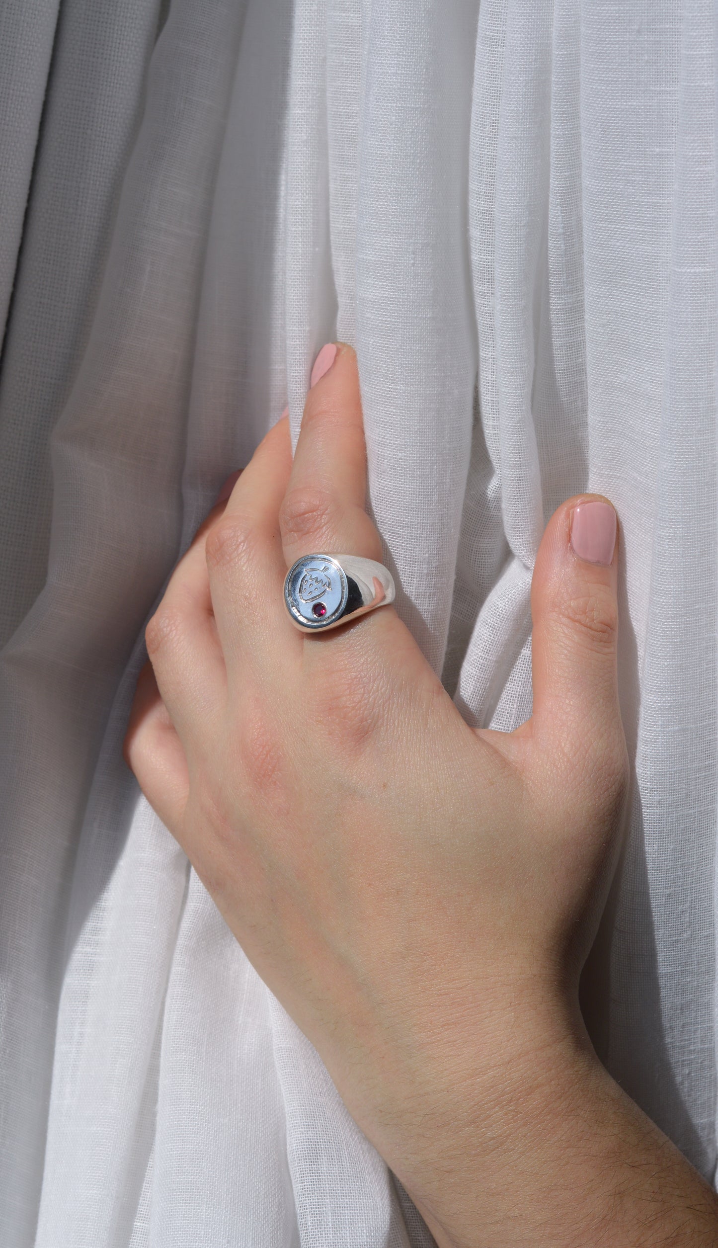 Strawberry Signet Ring