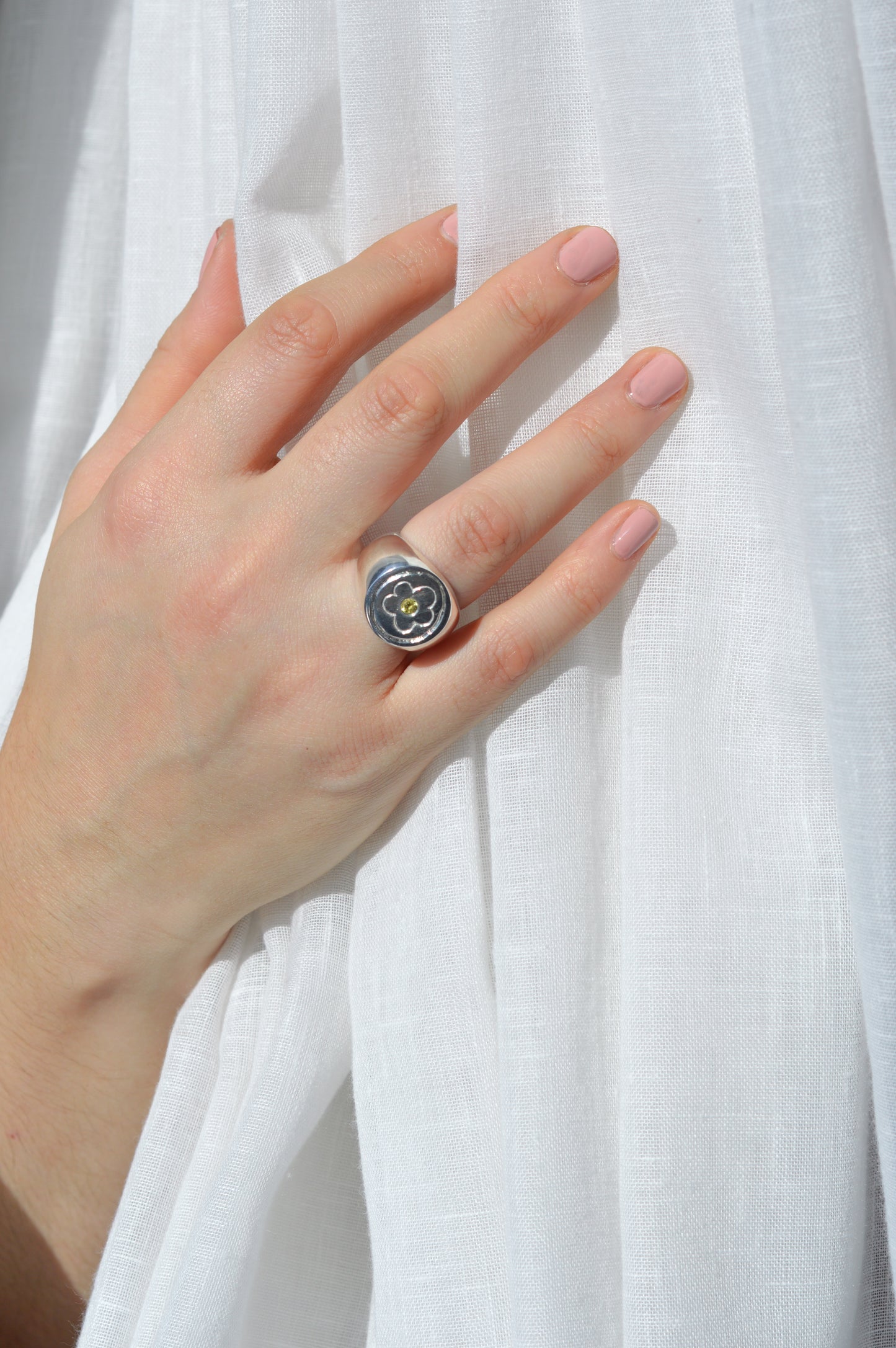 Flower Signet Ring