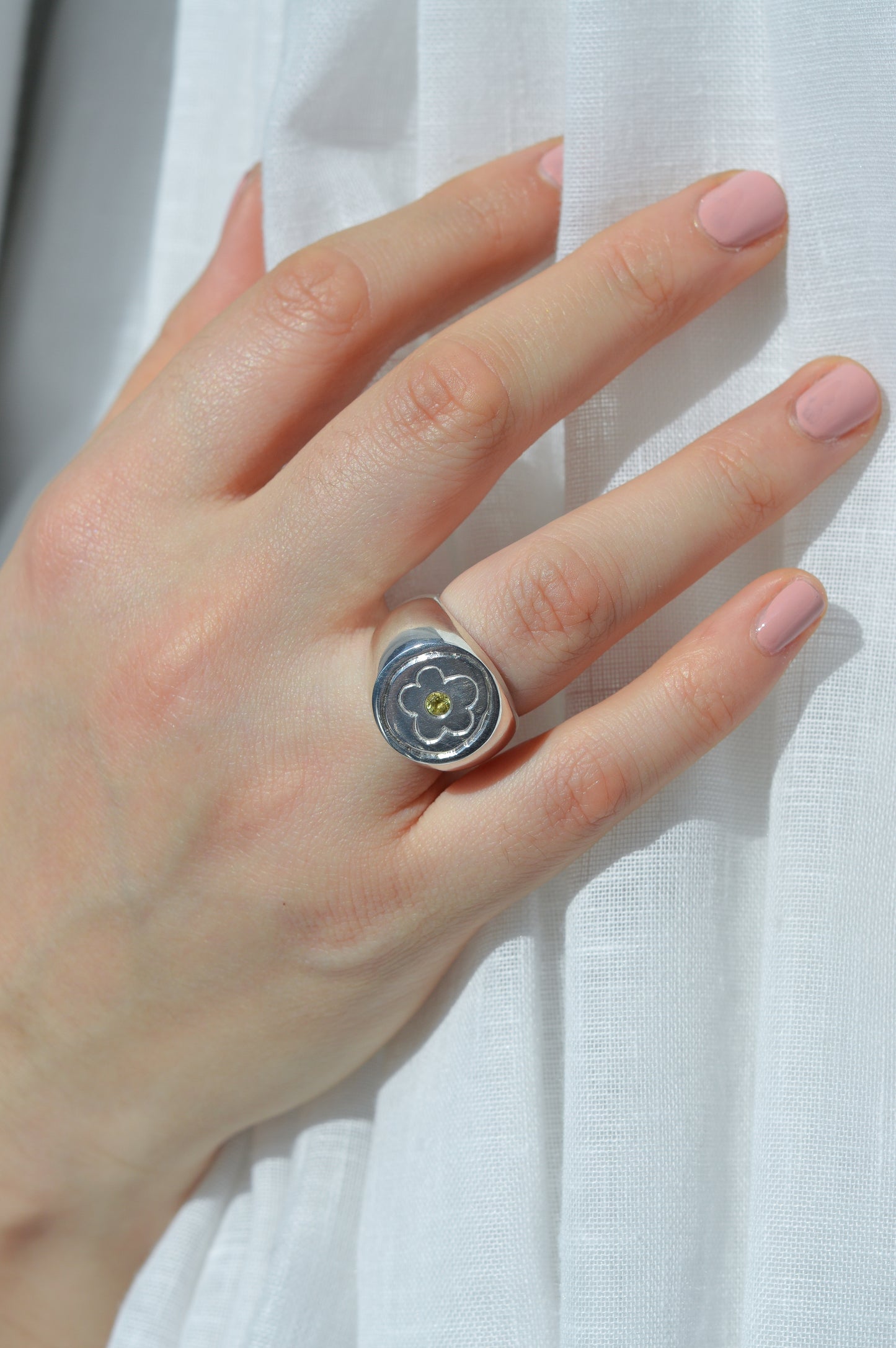 Flower Signet Ring
