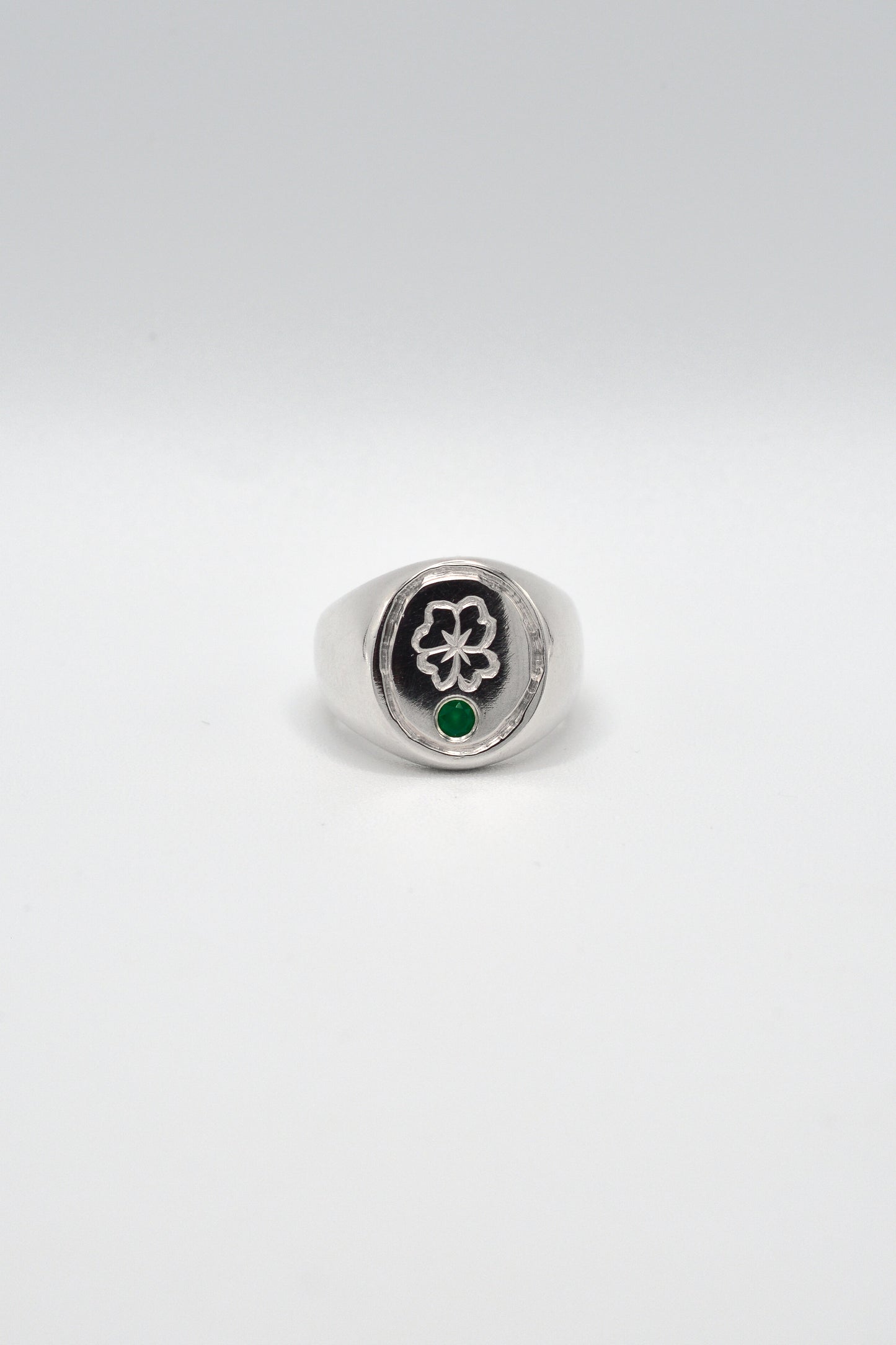 Clover Signet Ring