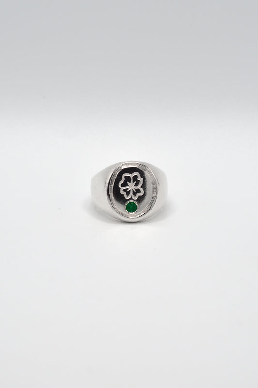Clover Signet Ring
